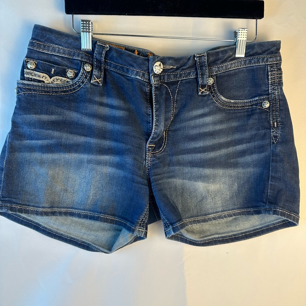 Women's Blue Denim Shorts Rock Revival